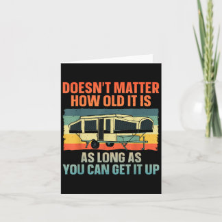 Pop Up Camper Art For Men Women Pop Up Trailer Cam Card