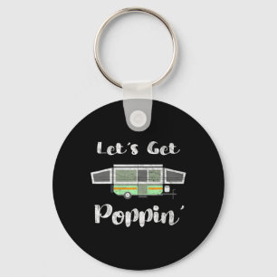 Pop Up Camper Camping Tent Trailer Rv Poppin Mobil Keychain
