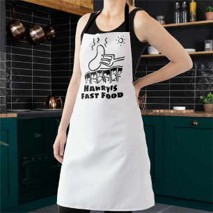 Pop-up Fast Food Restaurant or Takeaway Apron