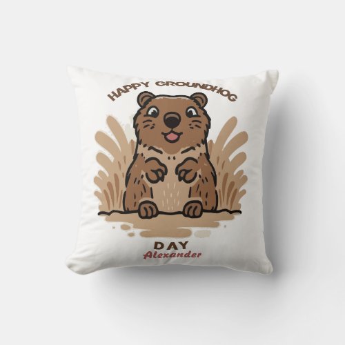 Pop_Up Groundhog Pillow
