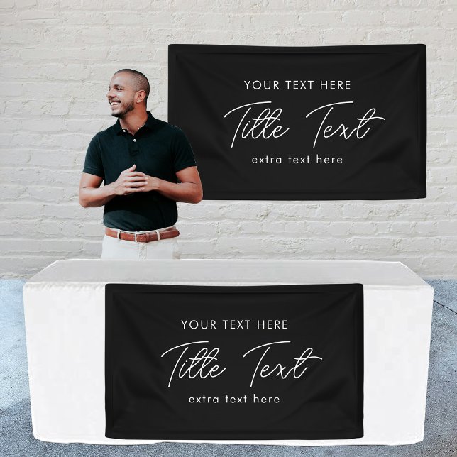 Pop Up Shop Hanging Banner Sign Modern Script (Pop Up Shop Hanging Banner Sign Modern Script)