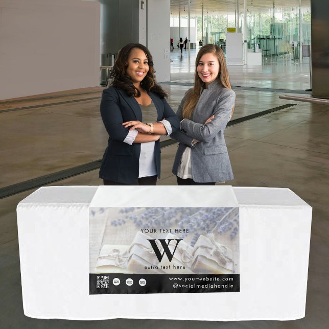 Pop Up Shop Letter Logo QR Code Photo Table Runner Tapestry (Pop Up Shop Letter Logo QR Code Photo Table Runner Tapestry)