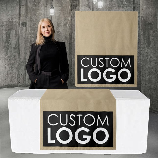 Pop Up Shop Table Runner Banner Big Logo Kraft Tapestry (Pop Up Shop Table Runner Banner Big Logo Kraft Tapestry)