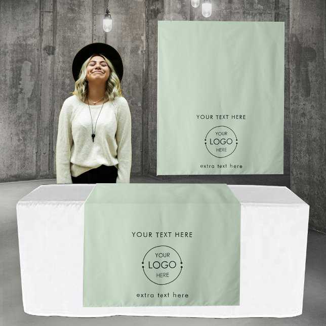 Pop Up Shop Table Runner Banner Business Logo Text Tapestry (Pop Up Shop Table Runner Banner Business Logo Text Tapestry)
