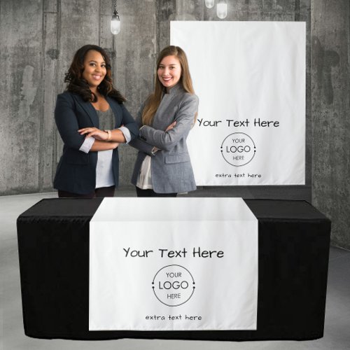 Pop Up Shop Table Runner Banner Logo Handwritten Tapestry