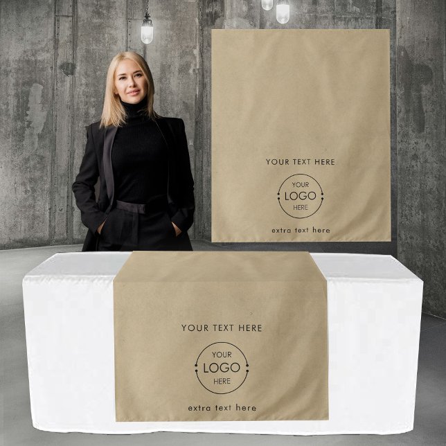 Pop Up Shop Table Runner Banner Logo Text Kraft Tapestry (Pop Up Shop Table Runner Banner Logo Text Kraft Tapestry)