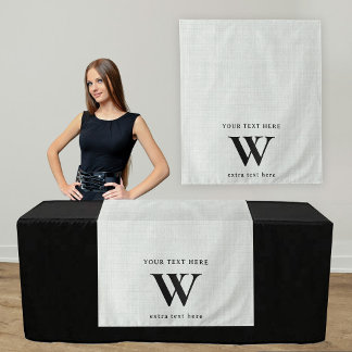 Pop Up Shop Table Runner Banner Vendor Initial Tapestry