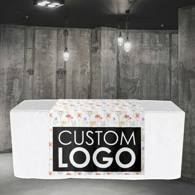 Pop Up Shop Table Runner Banner Wildflowers Logo Tapestry (Pop Up Shop Table Runner Banner Wildflowers Logo Tapestry)