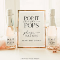 Pop When She Pops Personalized Baby Shower Favor