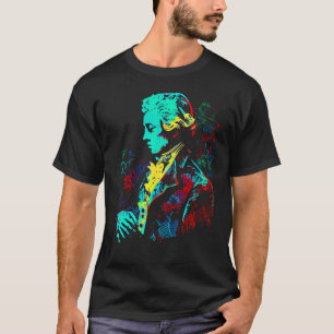 Pop Wolfgang Amadeus Mozart Music Composer Piano T-Shirt