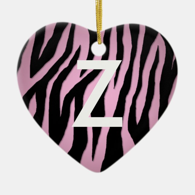 Pop Zebra Ceramic Ornament (Front)