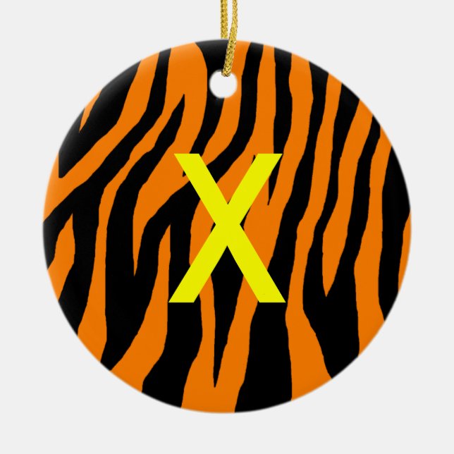 Pop Zebra Ceramic Ornament (Front)