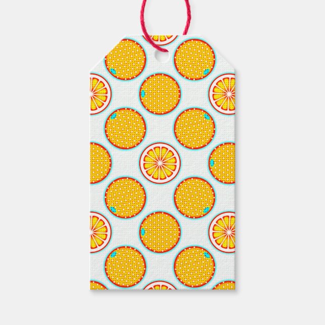 PopArt Citrus Gift Tags (Front)