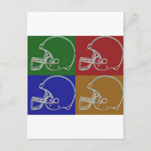 PopArt Helmet Postcard