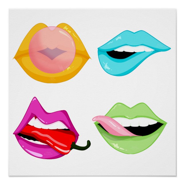 Pop'art Lips Poster (Front)