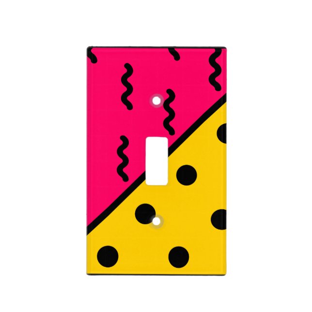 PopArt Pattern Light Switch Cover (Front)