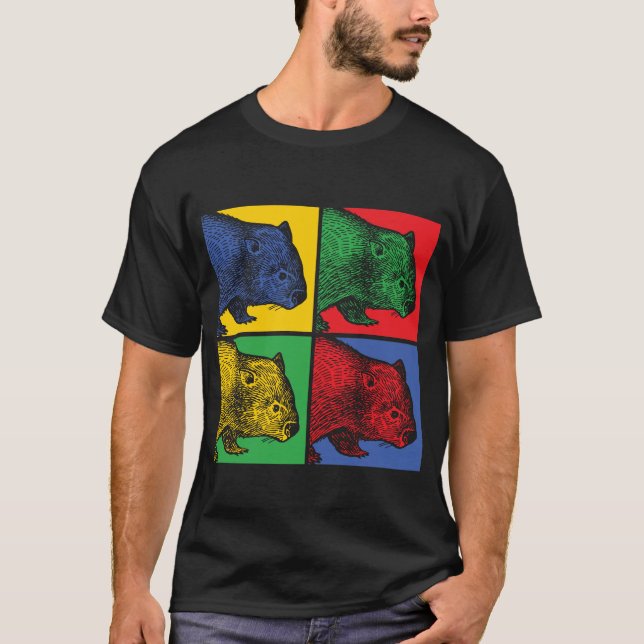 Popart Wombat T-Shirt (Front)