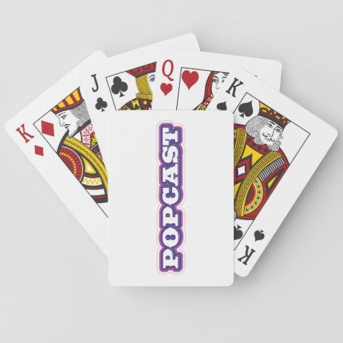 POPCAST playing cards unmarked