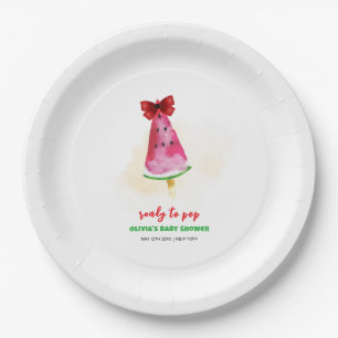 Popcicle Ready To Pop Ice Cream Baby Shower Paper Plates
