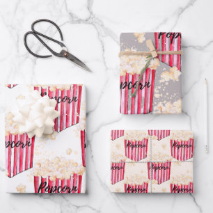 Popcorn 3 pack Gift Wrap