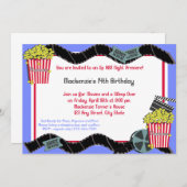 Popcorn and a Movie Invitation (Front/Back)