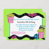 Popcorn and a Movie Invitation (Front/Back)