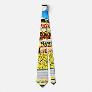 Popcorn and Candy Apples Neck Tie