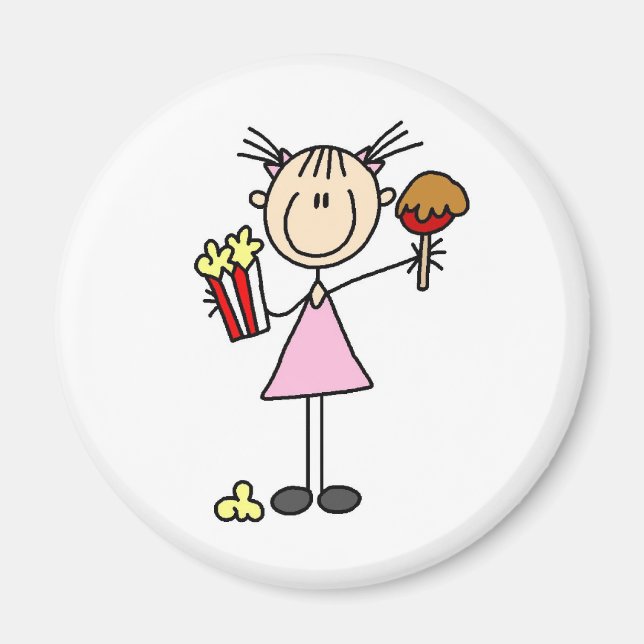 Popcorn And Caramel Apple At The Fair Magnet (Front)