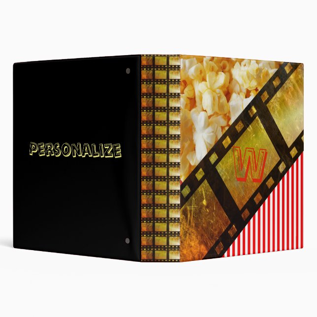 Popcorn and movie reel film binder (Background)