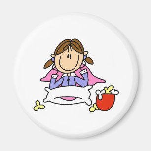 Popcorn And Pajamas Magnet