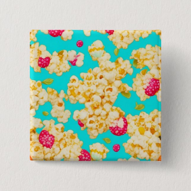 popcorn and raspberry button (Front)
