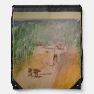 Popcorn Anime Abstract Drawstring Bag