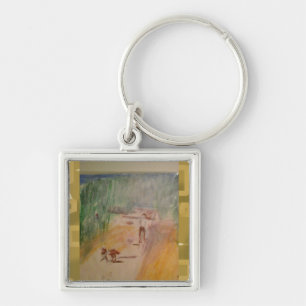 Popcorn Anime Abstract Keychain