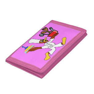 Popcorn Anime Chef Ducky Kazoo Pink Photo Wallet