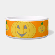 Popcorn Anime Halloween Cheerful Pumpkins Pet Bowl