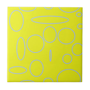Popcorn Anime Loops Geometric Ceramic Tile