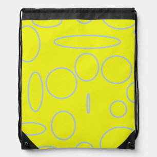 Popcorn Anime Loops Geometric Drawstring Bag
