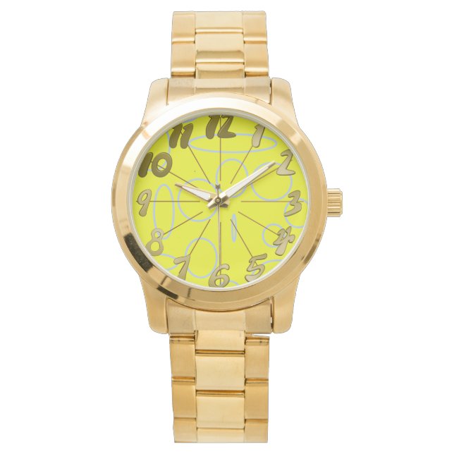 Popcorn Anime Loops Geometric Watch (Front)