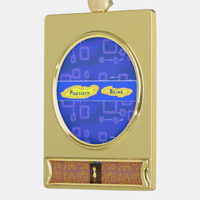 Popcorn Anime Ornament (Left)