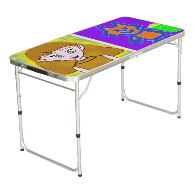 Popcorn Anime The Mighty Pong Table (Angled)