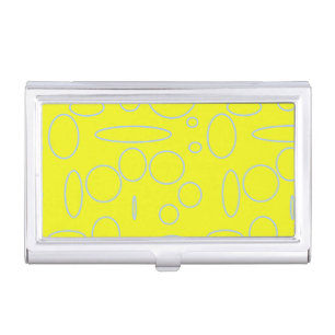 Popcorn Anime Yellow Circles Business Card Holder