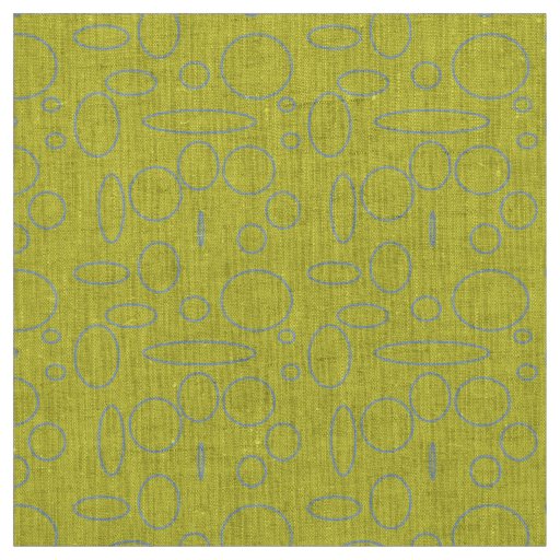 Popcorn Anime Yellow Circles Fabric
