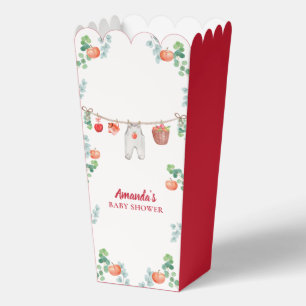 Popcorn Apple Garden Clothesline Baby Shower  Favor Boxes