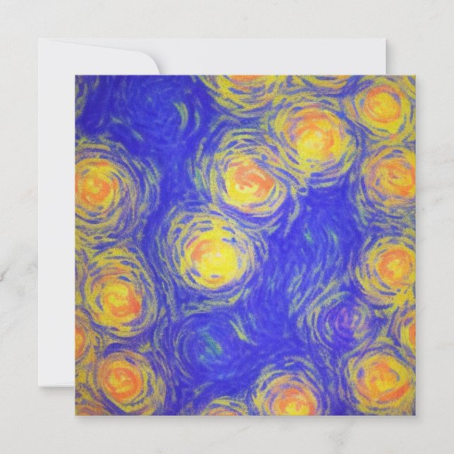 Popcorn Art Invitation (Front)