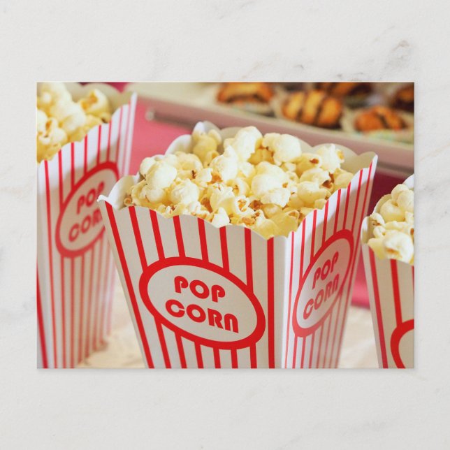Popcorn at the cinema image postcard (Front)