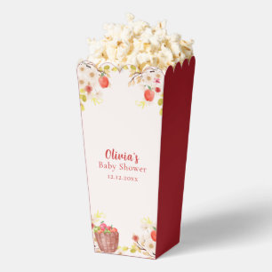 Popcorn Autumn Fall Apple Gardening Baby Shower  Favor Boxes