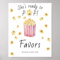 Popcorn baby shower - Favors Poster