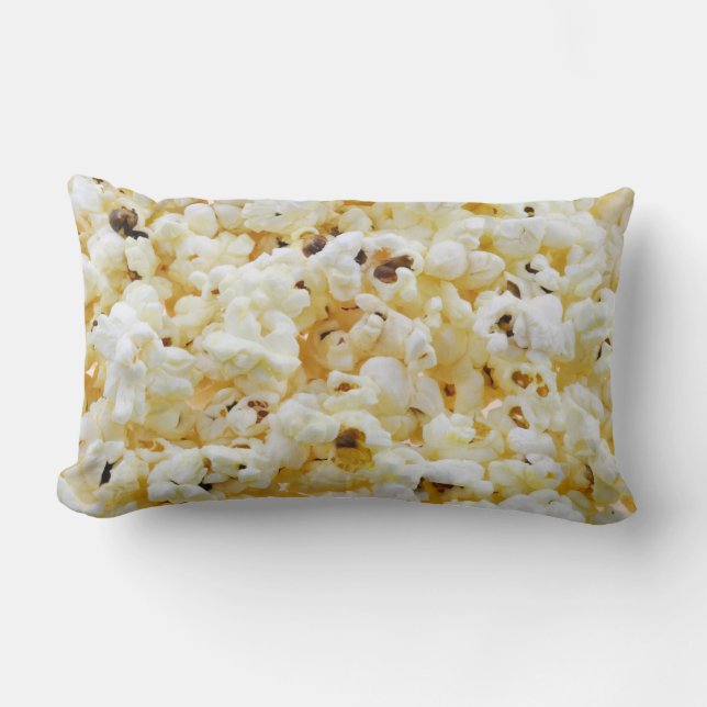 Popcorn background lumbar pillow (Front)