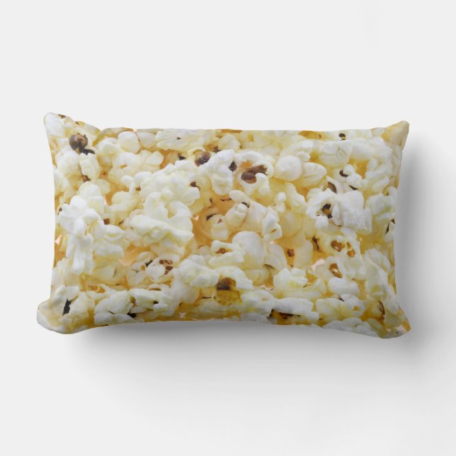 Popcorn background lumbar pillow (Front)
