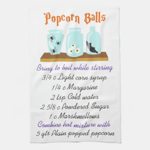 Popcorn Balls Recipe Kitchen Towel